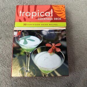 Tropical Cocktail Drink Recipe Cards Set of 50